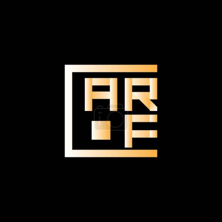 Illustration for ARF letter logo vector design, ARF simple and modern logo. ARF luxurious alphabet design - Royalty Free Image