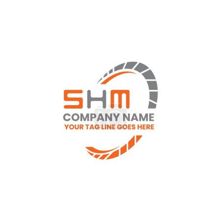 Illustration for SHM letter logo vector design, SHM simple and modern logo. SHM luxurious alphabet design - Royalty Free Image