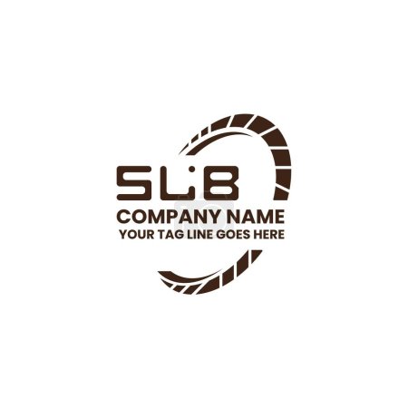 Ilustración de Diseño vectorial del logotipo de la letra SLB, logotipo simple y moderno SLB. SLB diseño de alfabeto de lujo - Imagen libre de derechos