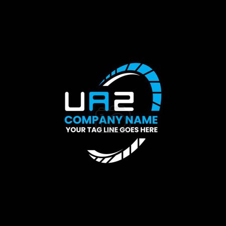 Ilustración de Diseño del vector del logotipo de la letra de UAZ, logotipo simple y moderno de UAZ. Diseño de alfabeto de lujo UAZ - Imagen libre de derechos