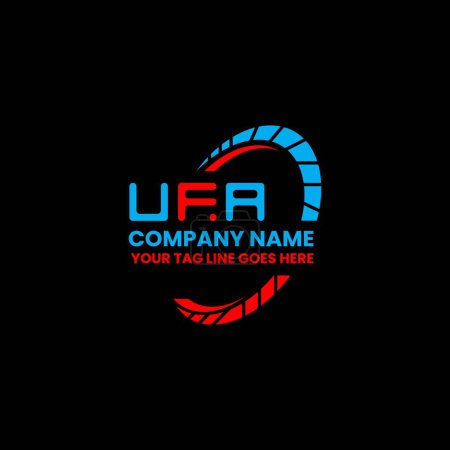 Ilustración de Diseño del vector de la letra de UFA, logotipo simple y moderno de UFA. Diseño de alfabeto de lujo UFA - Imagen libre de derechos