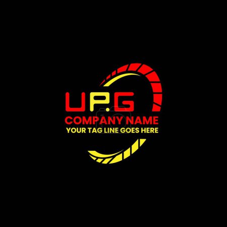 Ilustración de Diseño del vector del logotipo de la letra UPG, logotipo simple y moderno de UPG. Diseño de alfabeto de lujo UPG - Imagen libre de derechos