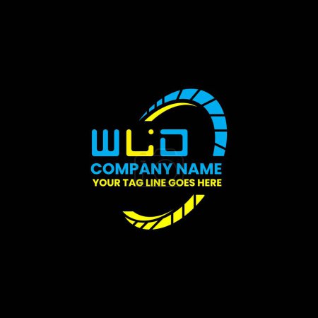 Illustration for WLD letter logo vector design, WLD simple and modern logo. WLD luxurious alphabet design - Royalty Free Image