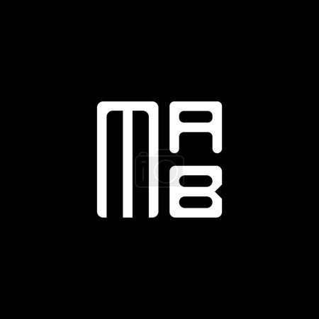 Téléchargez les illustrations : MAB lettre logo vectoriel design, MAB logo simple et moderne. MAB design alphabet luxueux - en licence libre de droit