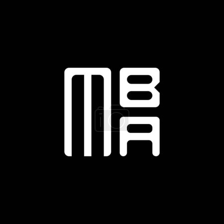 Téléchargez les illustrations : MBA lettre logo vectoriel design, MBA logo simple et moderne. MBA design alphabet luxueux - en licence libre de droit