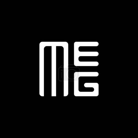 Illustration for MEG letter logo vector design, MEG simple and modern logo. MEG luxurious alphabet design - Royalty Free Image