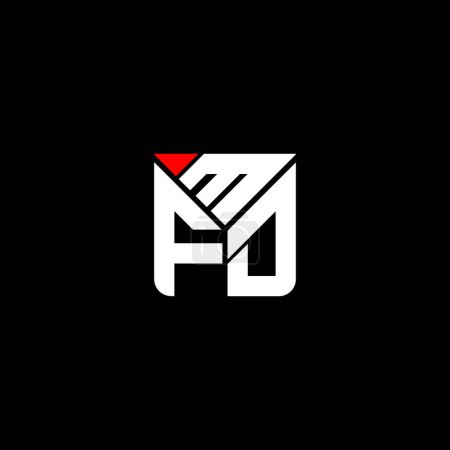 Illustration for MFD letter logo vector design, MFD simple and modern logo. MFD luxurious alphabet design - Royalty Free Image