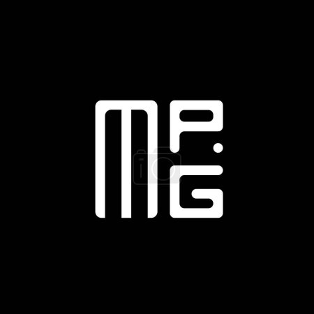 Téléchargez les illustrations : Design vectoriel de logo de lettre MPG, logo MPG simple et moderne. MPG design alphabet luxueux - en licence libre de droit