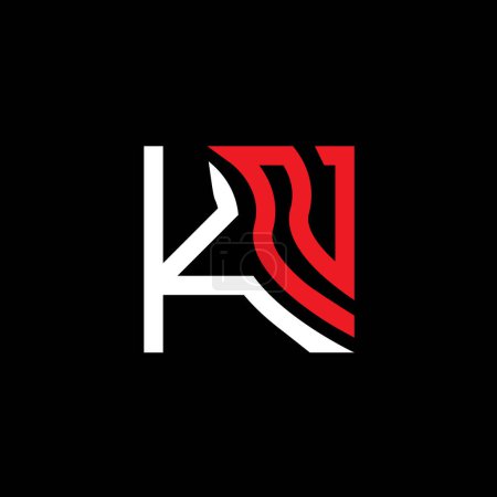 KN Letter Logo Vektor Design, KN einfaches und modernes Logo. KN luxuriöses Alphabet-Design  