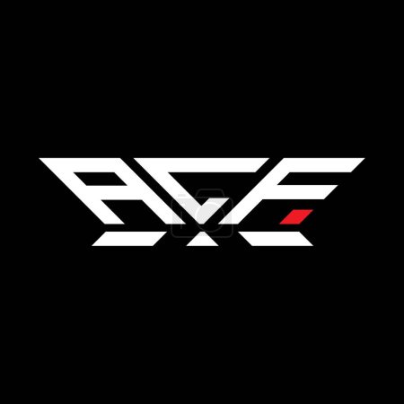 Illustration for ALF letter logo vector design, ALF simple and modern logo. ALF luxurious alphabet design - Royalty Free Image
