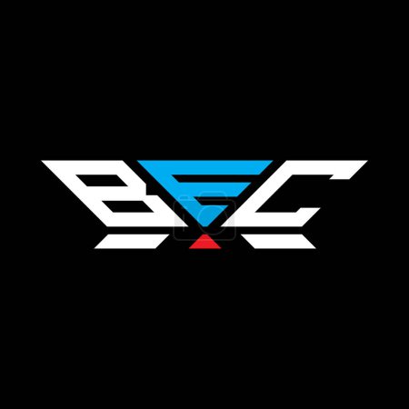 Diseño vectorial del logotipo de la letra BEC, logotipo simple y moderno BEC. BEC diseño de alfabeto de lujo  