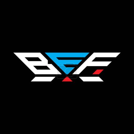 BEF Letter Logo Vektor Design, BEF einfaches und modernes Logo. BEF luxuriöses Alphabet-Design  
