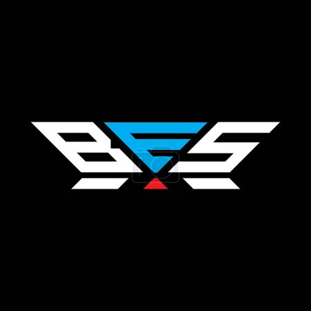 BES Letter Logo Vektor Design, BES einfaches und modernes Logo. Luxuriöses Alphabet-Design der BES  