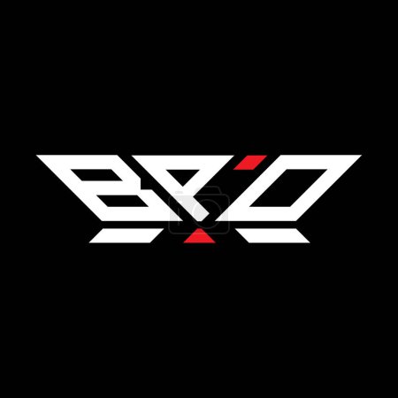 Téléchargez les illustrations : BPO lettre logo vectoriel design, BPO logo simple et moderne. BPO design alphabet luxueux - en licence libre de droit
