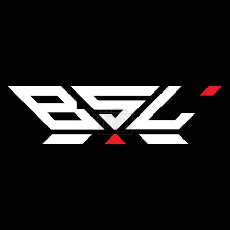 Illustration for BSL letter logo vector design, BSL simple and modern logo. BSL luxurious alphabet design - Royalty Free Image