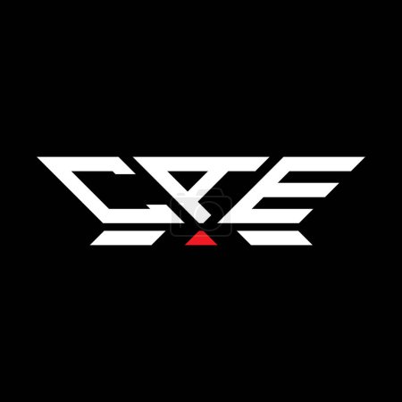 Conception vectorielle de logo de lettre CAE, logo simple et moderne de CAE. CAE design alphabet luxueux  