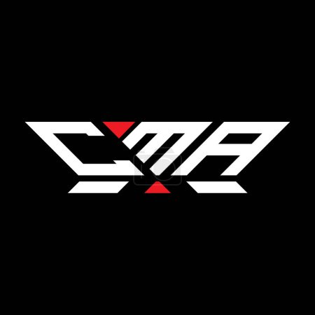 Illustration for CMA letter logo vector design, CMA simple and modern logo. CMA luxurious alphabet design - Royalty Free Image