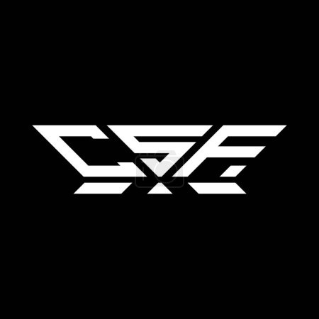 CSF Letter Logo Vektor Design, CSF einfaches und modernes Logo. Luxuriöses Alphabet-Design  
