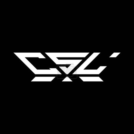 Diseño vectorial del logotipo de la letra CSL, logotipo simple y moderno de CSL. CSL diseño de alfabeto de lujo  