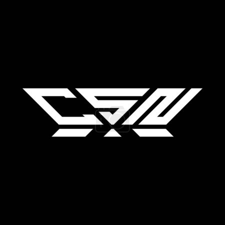 Illustration for CSN letter logo vector design, CSN simple and modern logo. CSN luxurious alphabet design - Royalty Free Image