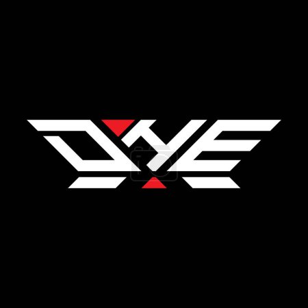 DHE Brief Logo Vektor-Design, DHE einfaches und modernes Logo. DHE luxuriöses Alphabet-Design  