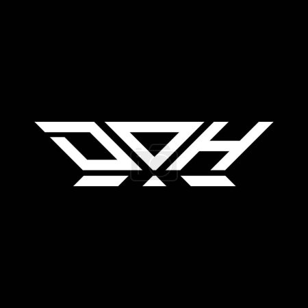 Ilustración de Diseño vectorial del logotipo de la letra DOH, DOH logotipo simple y moderno. DOH diseño de alfabeto de lujo - Imagen libre de derechos