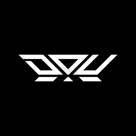 Conception vectorielle de logo de lettre de DOU, logo simple et moderne de DOU. DOU design alphabet luxueux  