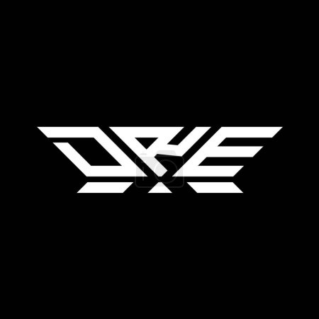 DRE Letter Logo Vektor Design, DRE einfaches und modernes Logo. DRE luxuriöses Alphabet-Design  