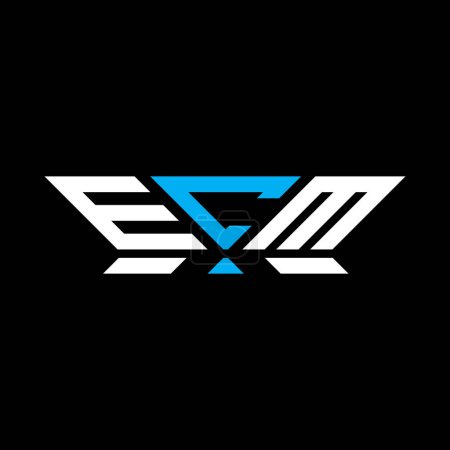 ECM letter logo vector design, ECM simple and modern logo. ECM luxurious alphabet design  
