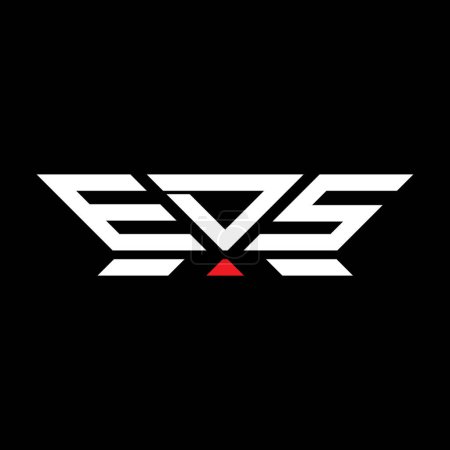 EDS Brief Logo Vektordesign, EDS einfaches und modernes Logo. Luxuriöses Alphabet-Design bei EDS  