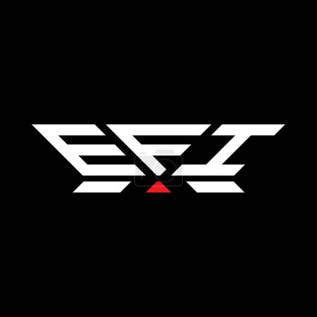 Diseño vectorial del logotipo de la carta de EFI, logotipo simple y moderno de EFI. EFI diseño de alfabeto de lujo  