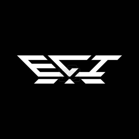 Ilustración de Diseño vectorial del logotipo de la letra ELI, logotipo simple y moderno ELI. ELI diseño de alfabeto de lujo - Imagen libre de derechos