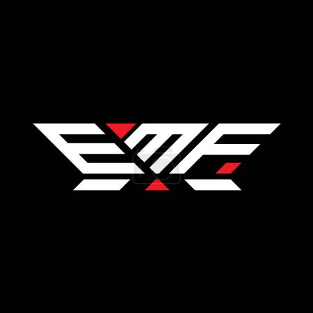 EMF letter logo vector design, EMF simple and modern logo. EMF luxurious alphabet design  
