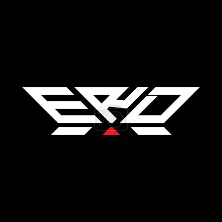 ERD Letter Logo Vektor Design, ERD einfaches und modernes Logo. ERD luxuriöses Alphabet-Design  