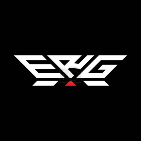 ERG Brief Logo Vektordesign, ERG einfaches und modernes Logo. ERG luxuriöses Alphabet-Design  