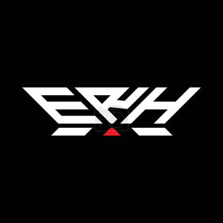 Diseño del vector del logotipo de la letra ERH, logotipo simple y moderno de ERH. ERH diseño de alfabeto de lujo  