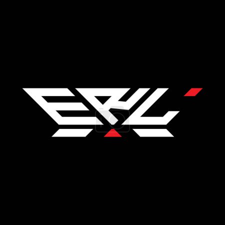 Diseño del vector del logotipo de la letra de ERL, logotipo simple y moderno de ERL. ERL diseño de alfabeto de lujo  