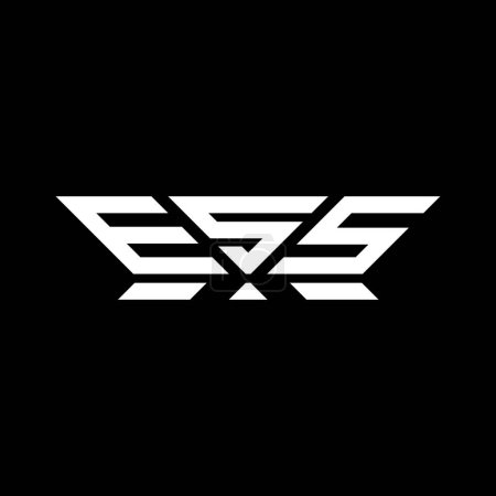 Diseño del vector del logotipo de la letra ESS, logotipo simple y moderno ESS. ESS diseño de alfabeto de lujo  