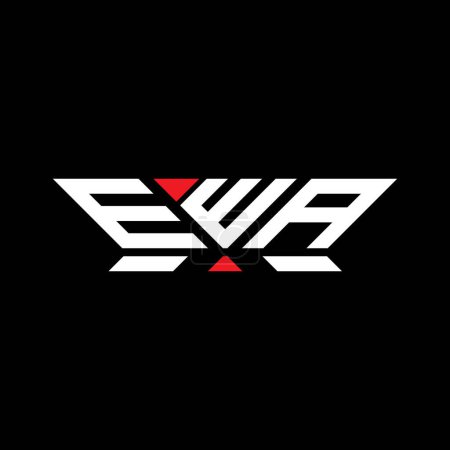 Illustration for EWA letter logo vector design, EWA simple and modern logo. EWA luxurious alphabet design - Royalty Free Image