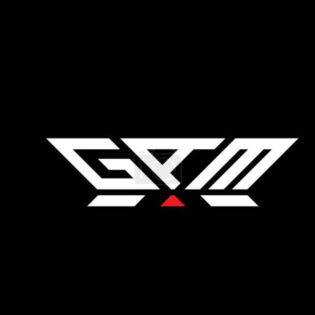 Diseño del vector del logotipo de la letra de GAM, logotipo simple y moderno de GAM. Diseño lujoso del alfabeto GAM  