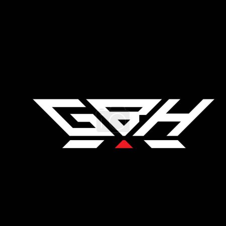 GBH Letter Logo Vektordesign, GBH Einfaches und modernes Logo. Luxuriöses Alphabet-Design bei GBH  