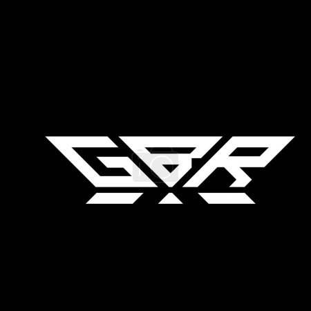 GBR Letter Logo Vektordesign, GBR einfaches und modernes Logo. Luxuriöses Alphabet-Design von GBR  