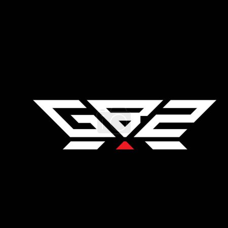 GBZ Letter Logo Vektordesign, GBZ einfaches und modernes Logo. Luxuriöses Alphabet-Design der GBZ  