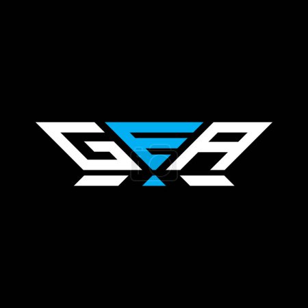 GEA Letter Logo Vektordesign, GEA einfaches und modernes Logo. Luxuriöses Alphabet-Design  