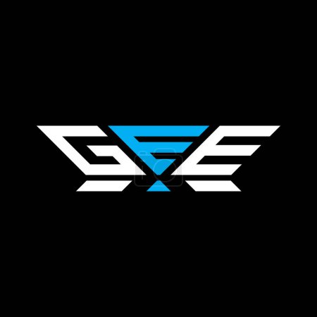 GEE Brief Logo Vektor-Design, GEE einfaches und modernes Logo. Luxuriöses Alphabet-Design  