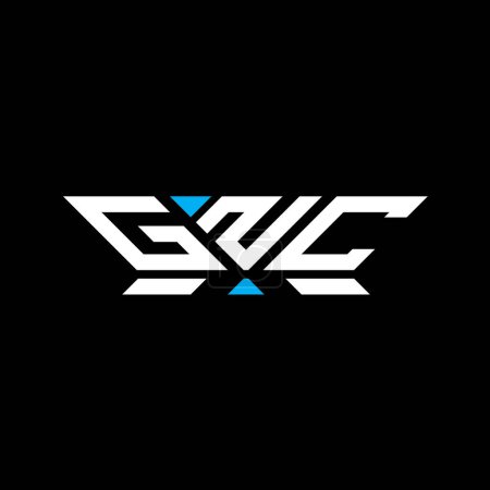 Diseño del vector del logotipo de la letra de GNC, logotipo simple y moderno de GNC. Diseño de alfabeto de lujo GNC  