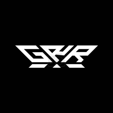 GRR Brief Logo Vektor-Design, GRR einfaches und modernes Logo. GRR luxuriöses Alphabet-Design  