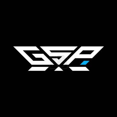 GSP letter logo vector design, GSP simple and modern logo. GSP luxurious alphabet design  