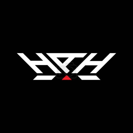 Illustration for HAH letter logo vector design, HAH simple and modern logo. HAH luxurious alphabet design - Royalty Free Image