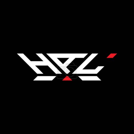 Diseño del vector del logotipo de la letra HAL, logotipo simple y moderno de HAL. Diseño de alfabeto de lujo HAL  